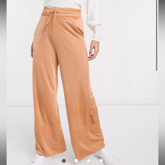 ASOS • Soft Utility Satin Wide Leg Pants - Picture 1 of 14